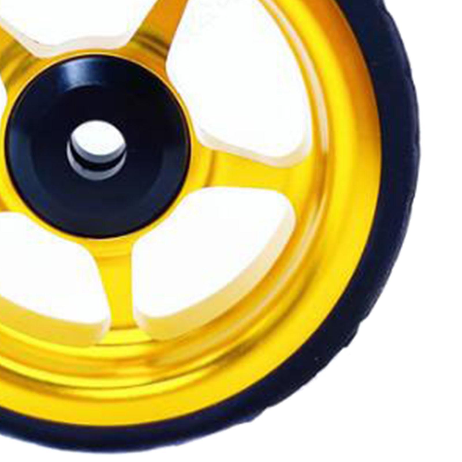 2-6pack Easy Wheel for Folding Bike EZ Wheels Wheel Easywheel Golden