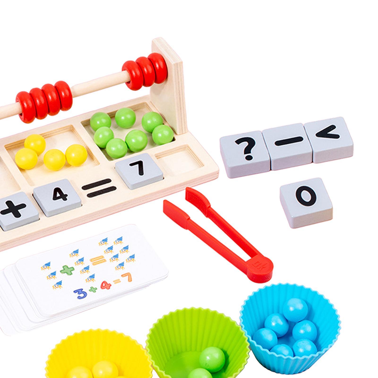 Learning Math Toy Gifts Color Sorting Educational Learning Toy Multicolor Teaching Aids Matching Board Wooden Toddler