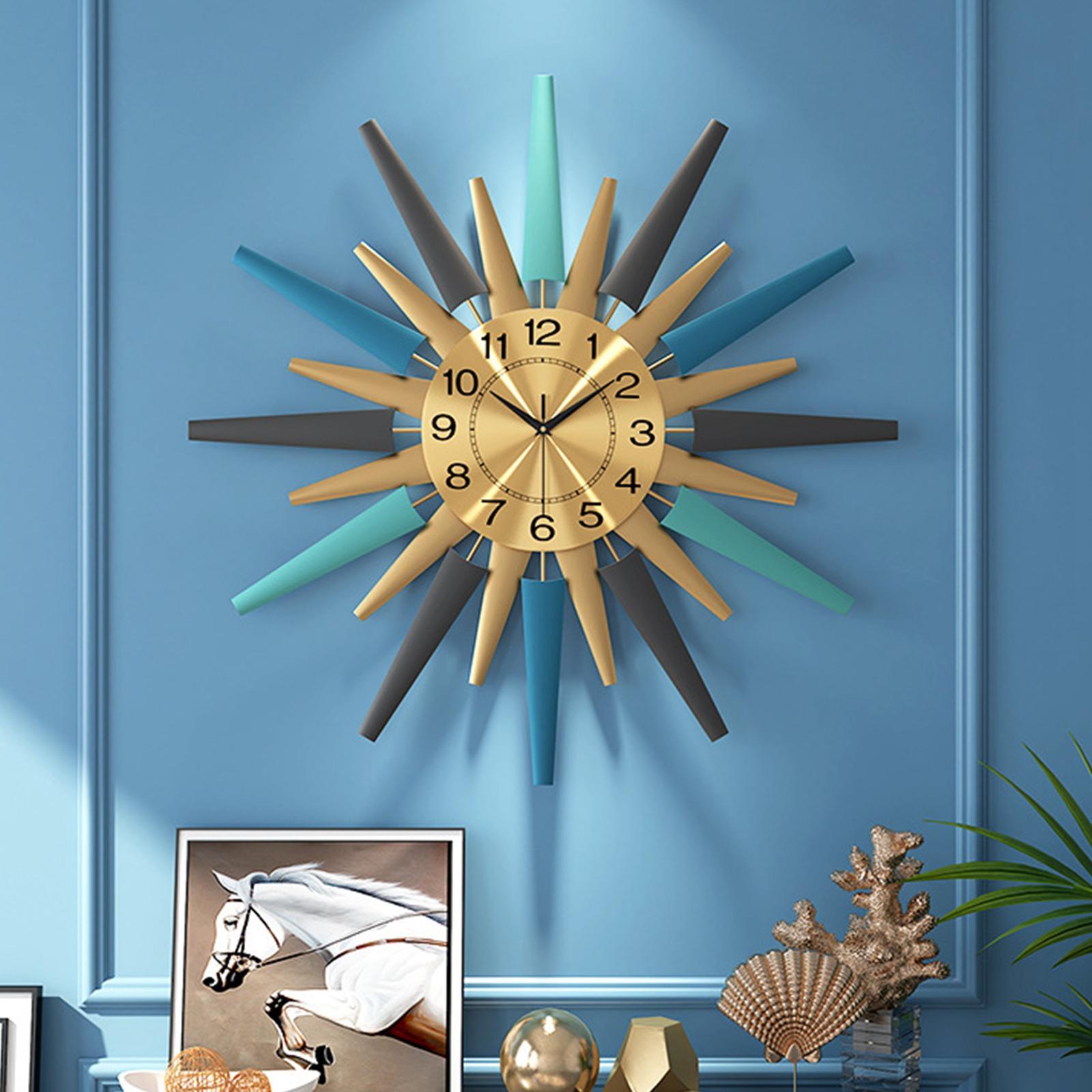 Modern Wall Clock Personality Large Decorative Silent for Kitchen Decorative