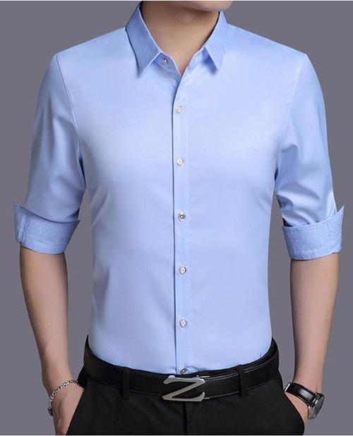 Áo Sơ Mi Nam Dài Tay AD19 - Xanh dương nhạt - XXL