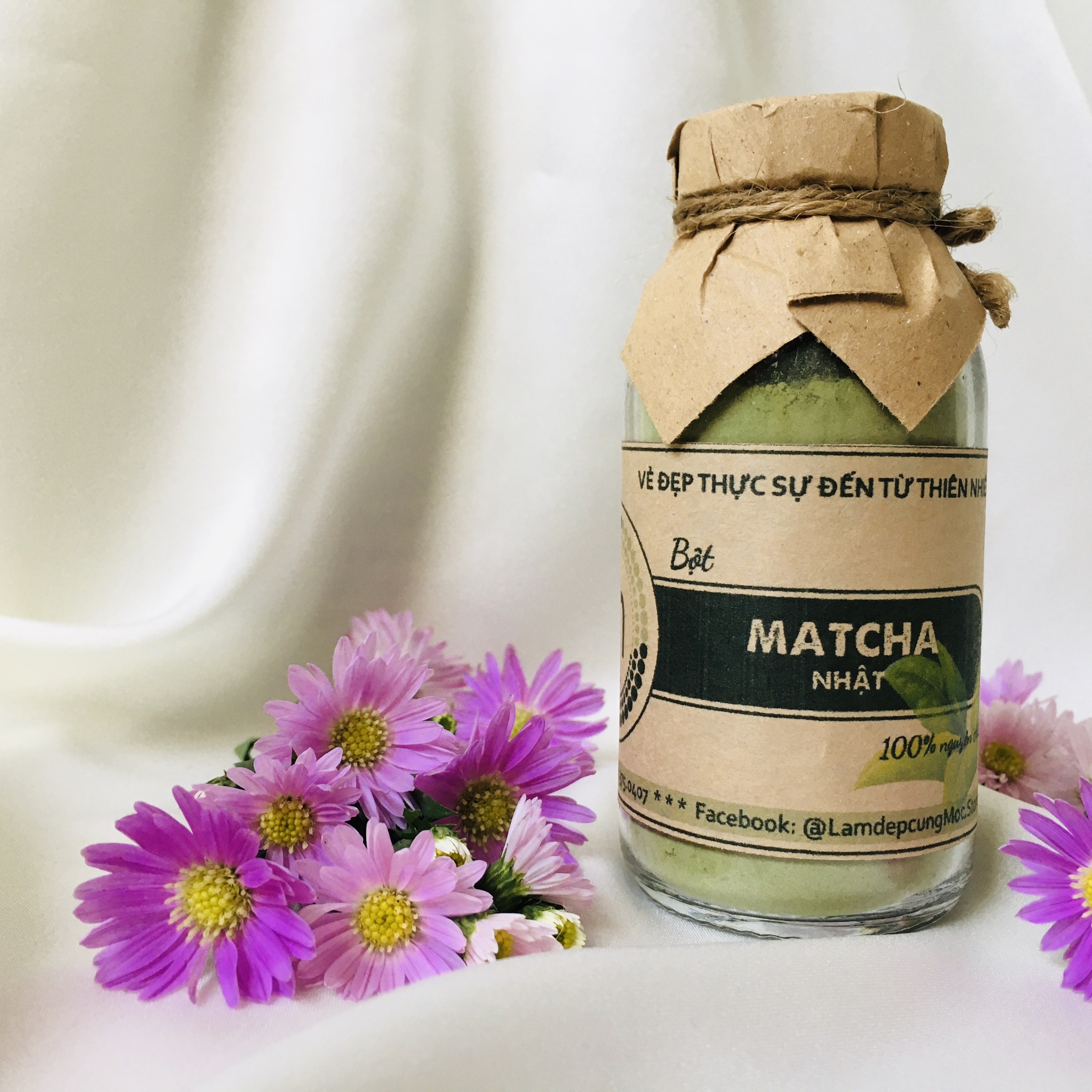 Bột trà xanh Matcha Nhật Bản 30g và 100ml nguyên chất - bột đắp mặt, tắm trắng, dưỡng trắng da loại bỏ mụn hiệu quả