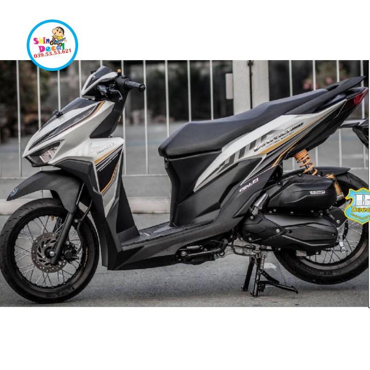 Tem rời vario 150 in decal trong dán xe trắng hoặc bạc