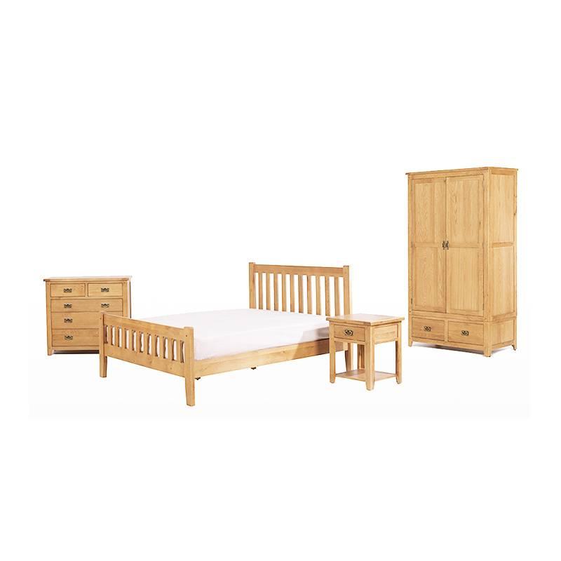 Tủ Quần Áo Rustic 3 Cánh Gỗ Sồi IBIE