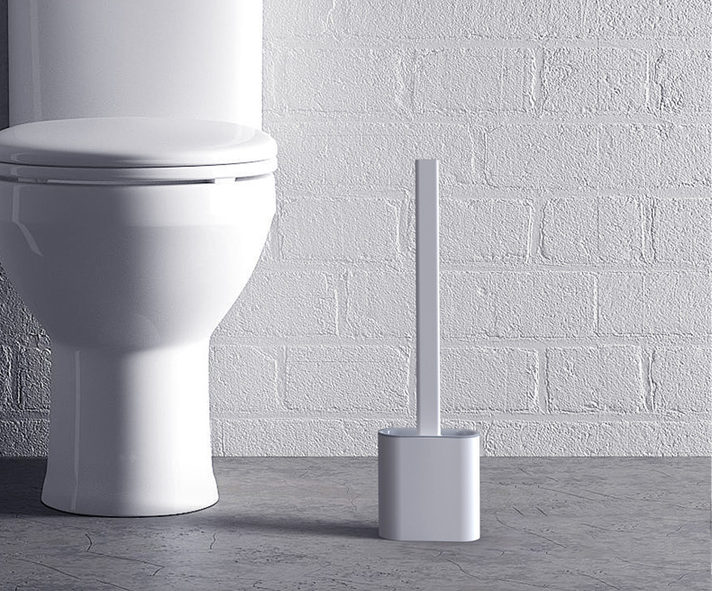 Bàn chải cọ vệ sinh bồn cầu toilet silicon siêu sạch nhanh sâu mền mại cọ sạch mọi ngóc ngách tay cầm dài chắc chắn dọn vệ sinh phòng tắm ( Giao màu ngẫu nhiên )