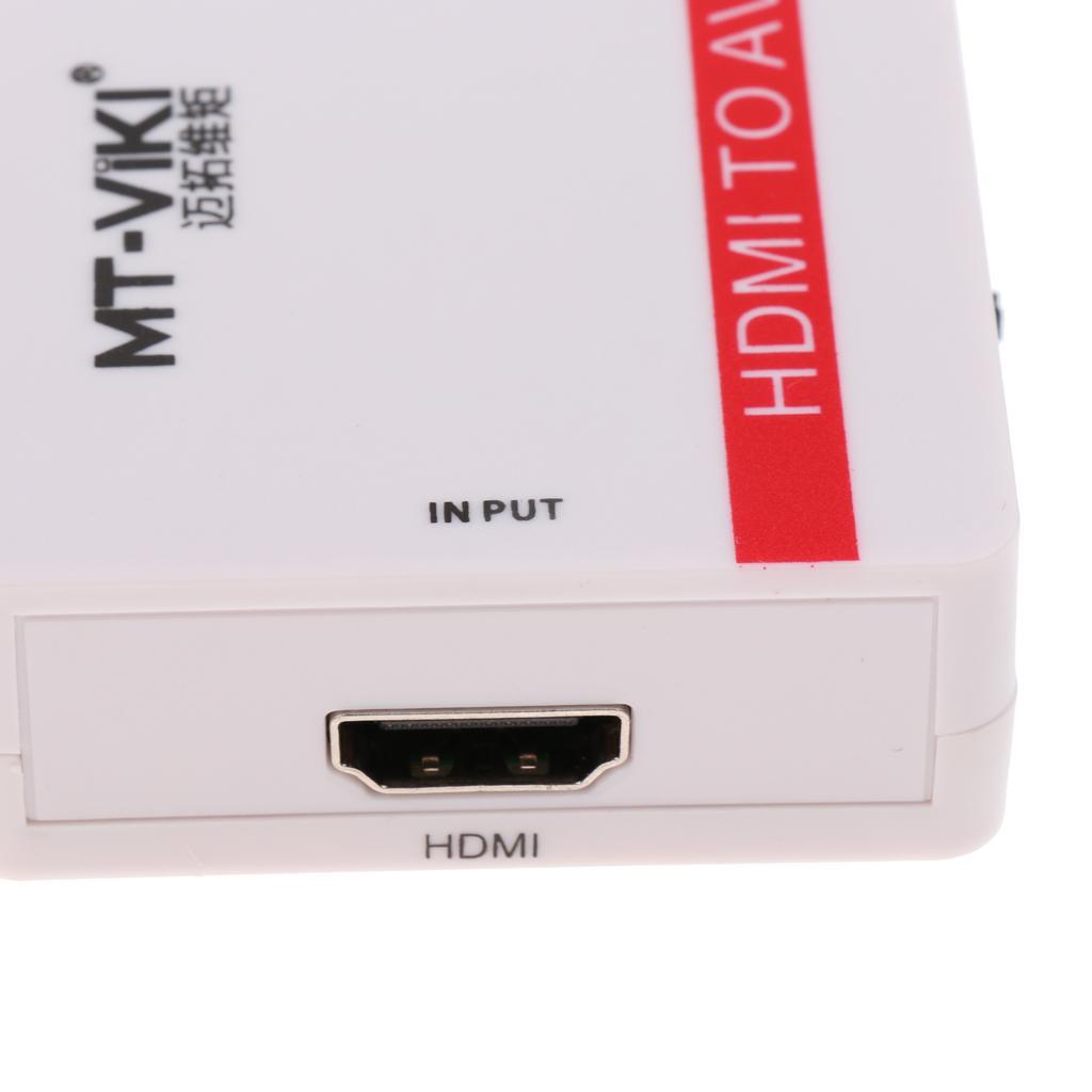 Composite AV 3 RCA to 1080p Converter Adapter Video