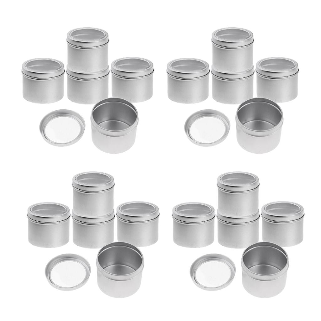 20 chiếc 100 ml Rỗng Nhôm Đựng Mỹ Phẩm Nồi Bình Tín Hộp Đựng có Nắp Vặn