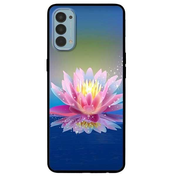 Ốp lưng dành cho Oppo Reno 3 / A91 - Reno 3 Pro - Reno 4 - Reno 4 Pro mẫu Sen Xanh Hồng