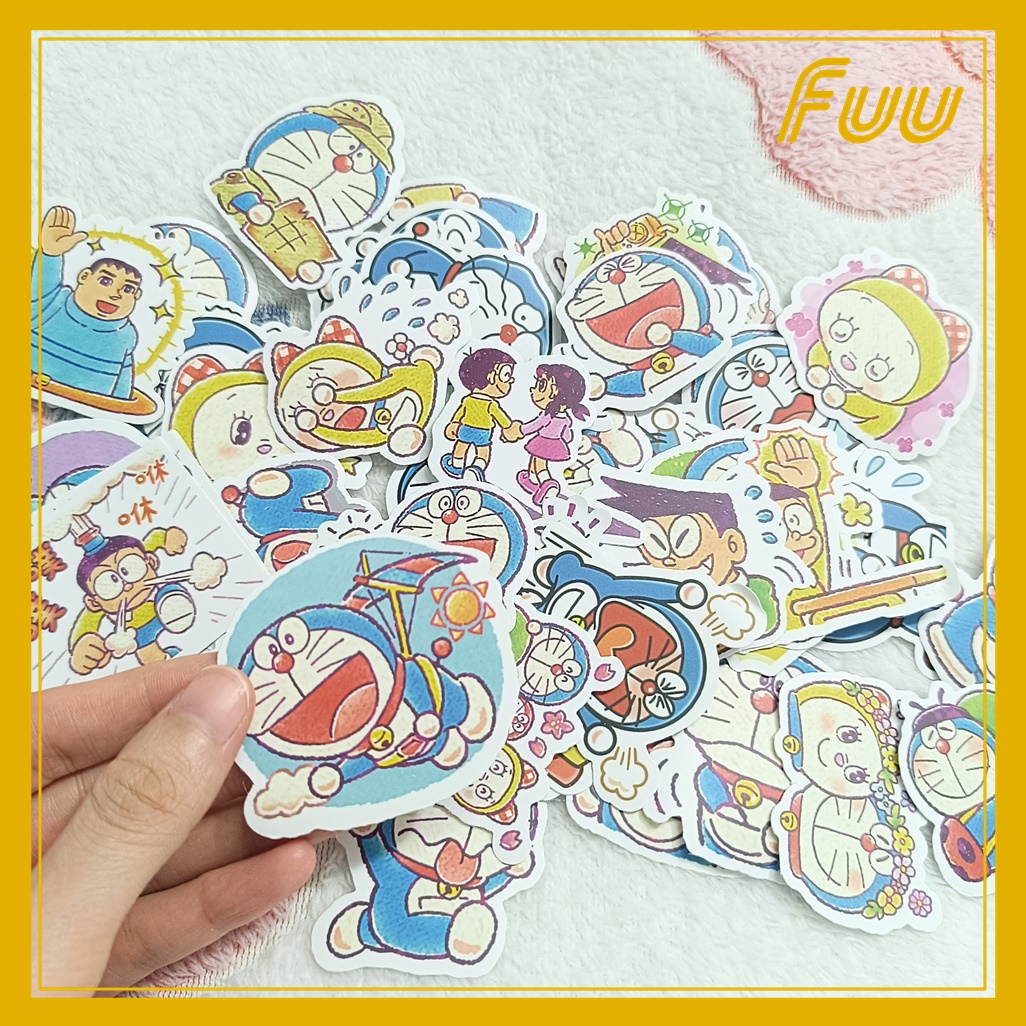 Bộ 60 hình dán Doraemon mẫu 1