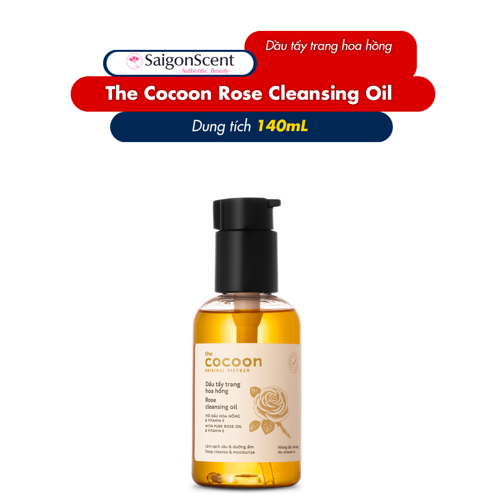 Tẩy trang dạng dầu hoa hồng the COCOON ORIGINAL VIET NAM Rose Cleansing Oil