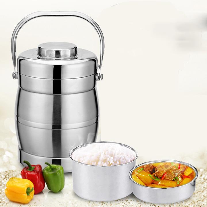 Cặp Lồng Cơm Giữ Nhiệt Inox 3 Tầng Hc2019 - Miễn Phí Vận Chuyển