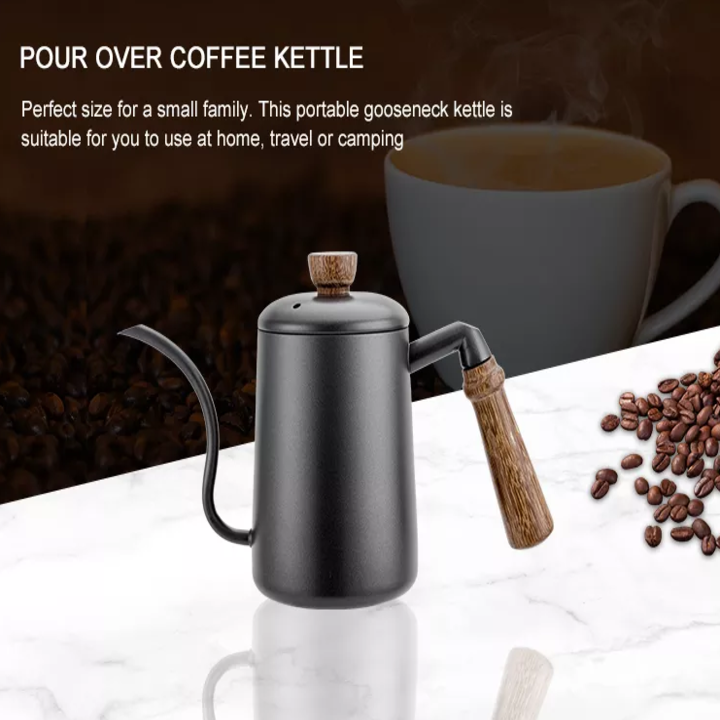 Ấm rót cà phê cổ ngỗng chuyên nghiệp L-Beans SD-600 Inox 304 600ml