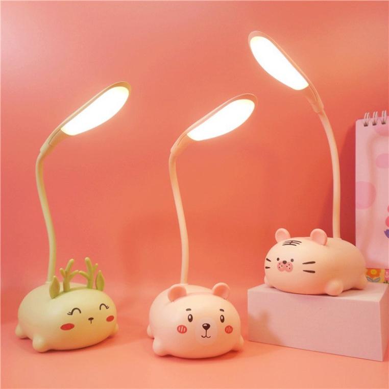 Đèn Led Chống Cận Để Bàn Cute Sạc Pin/Loại Đuôi Thú