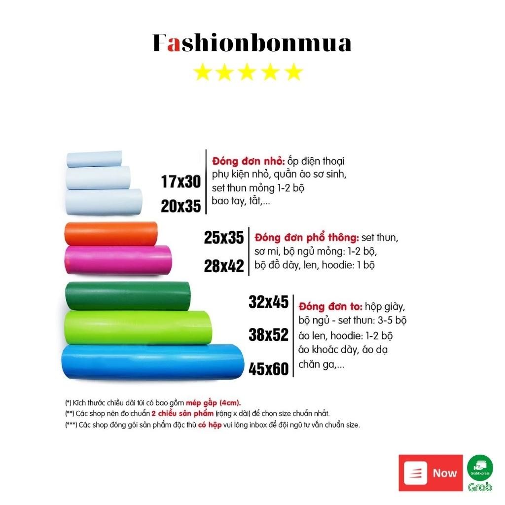 Túi Gói Hàng Túi Gói Hàng Niêm Phong 20x30 FASHIONBONMUA Cuộn 10 Túi Có Keo Dán Bảo Mật Chống Nước