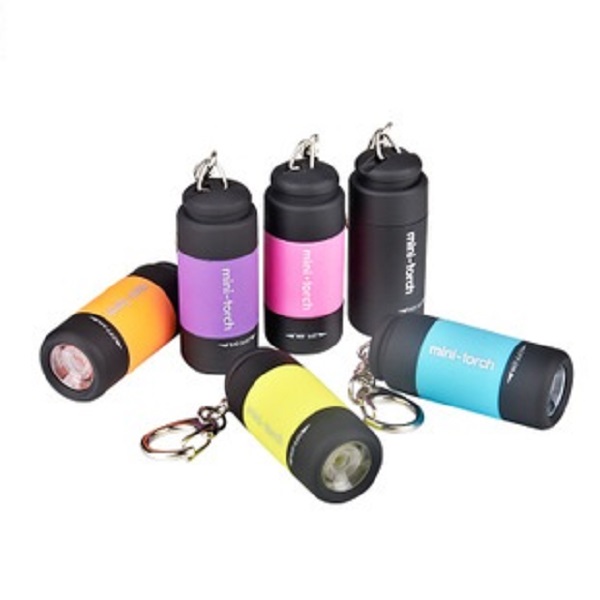 Móc khóa đèn pin sạc USB