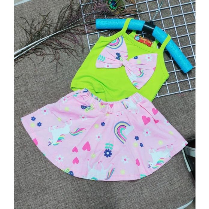 Sét áo 2 dây + váy cho bé cực xinh