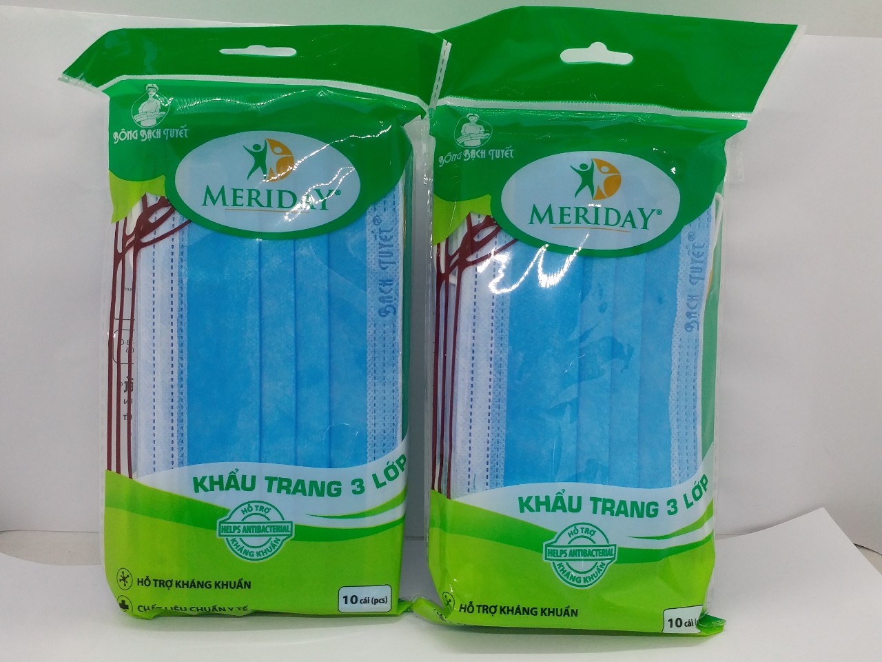 COMBO 2 GÓI KHẨU TRANG MERIDAY  GÓI 10 CÁI ( TỔNG 20 CÁI)