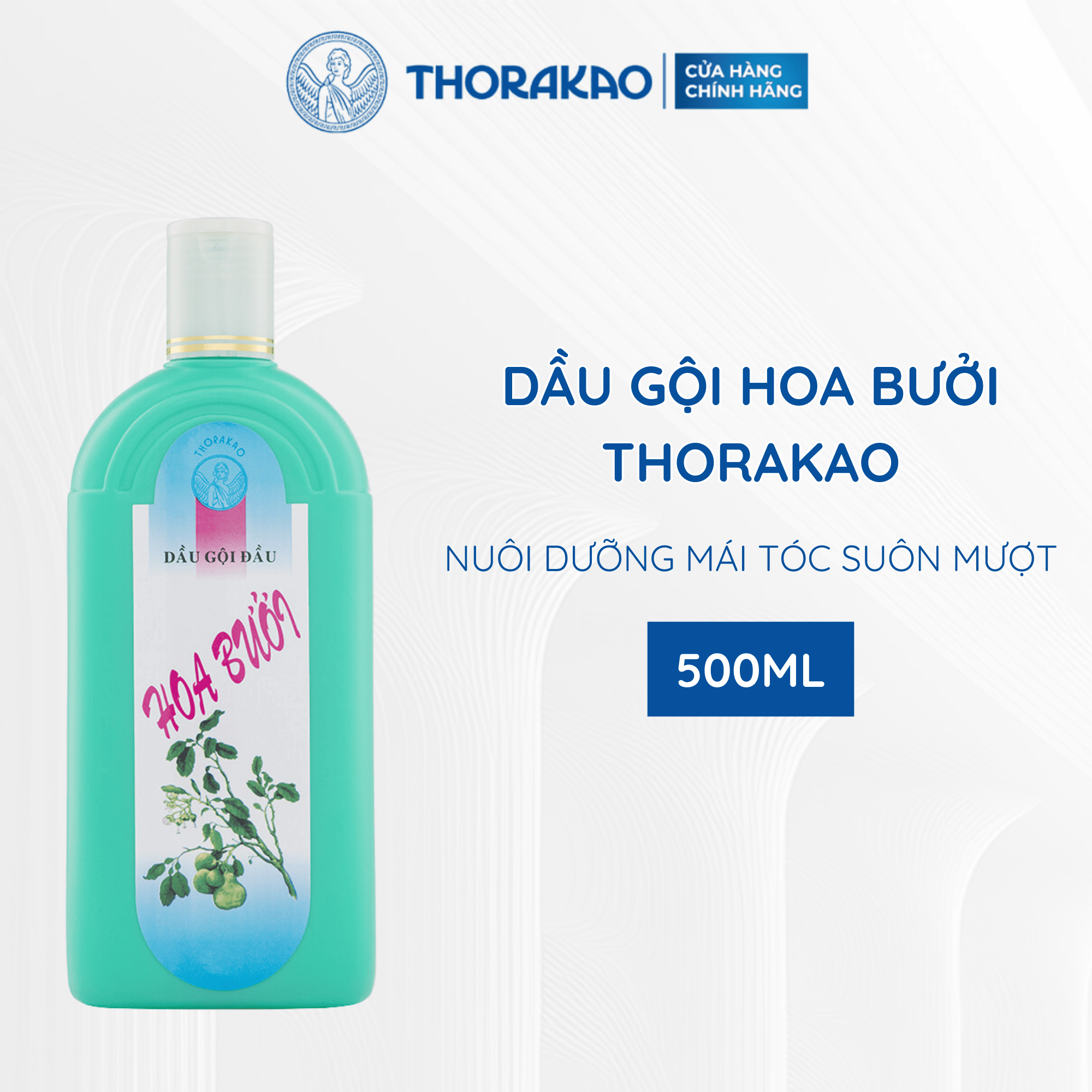 Dầu Gội Hoa Bưởi Thorakao Giảm Rụng Giúp Tóc Bóng Mượt 500ML