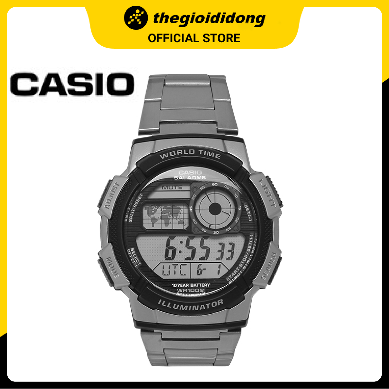 Đồng Hồ Nam Dây Kim Loại Casio AE-1000WD-1AVSDF (44mm)