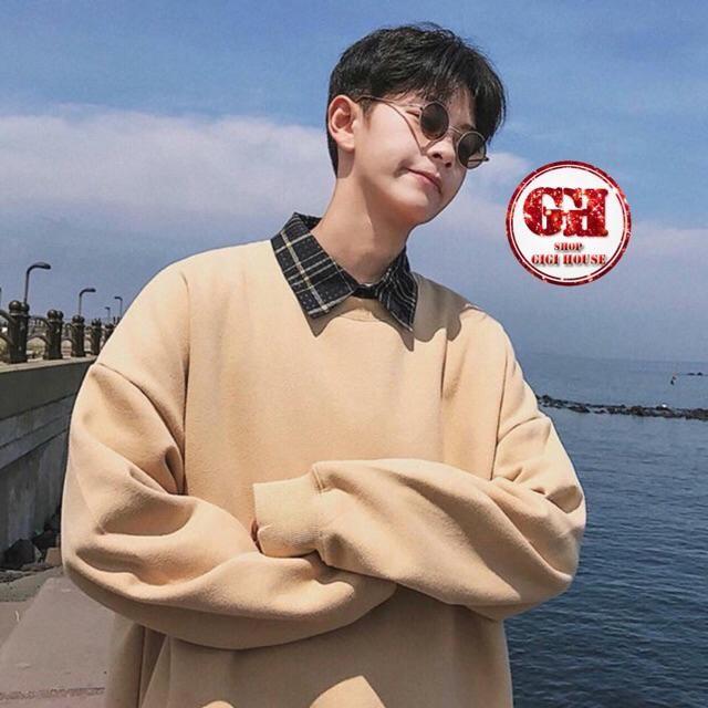 ÁO SWEATER NỈ TRƠN XẺ TÀ UNISEX NAM NỮ, KÈM ẢNH THẬT FULL MÀU