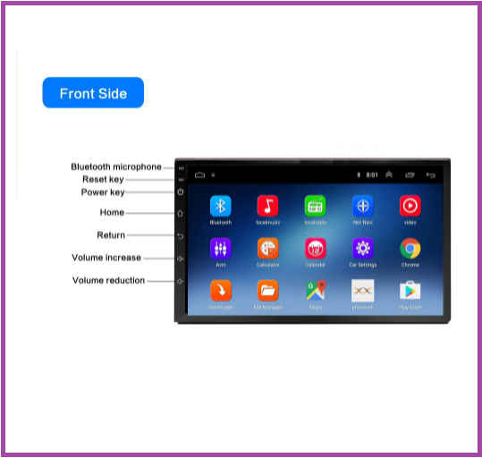 Tặng bản đồ Vietmap s1 và KHUNG DƯỠNG .Màn hình cảm ứng LCD Full HD  Android 10.0, đầu dvd androi 7inch có tiếng Việt lắp chung cho nhiều dòng xe lắp sim 4G-thu phát wifi ram2G-rom32G,màn hình ô tô.