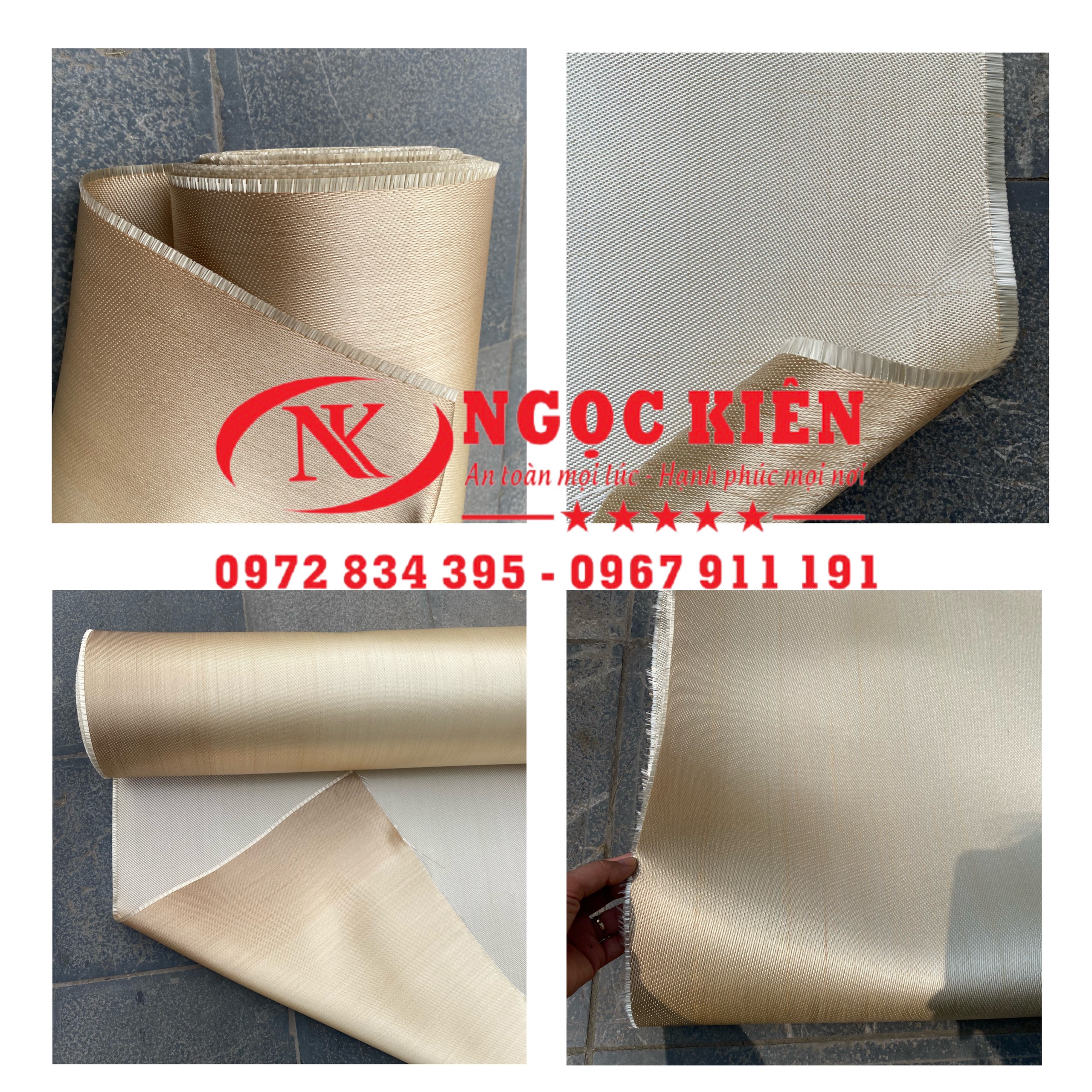 Bạt chống cháy-sợi thủy tinh rộng 1 mét dài 10 mét