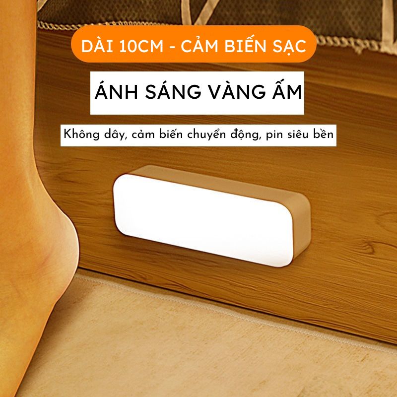 Đèn LED thông minh cảm biến chuyển động cơ thể DCB1, tự động sáng, tự động tắt, không dây, sạc USB