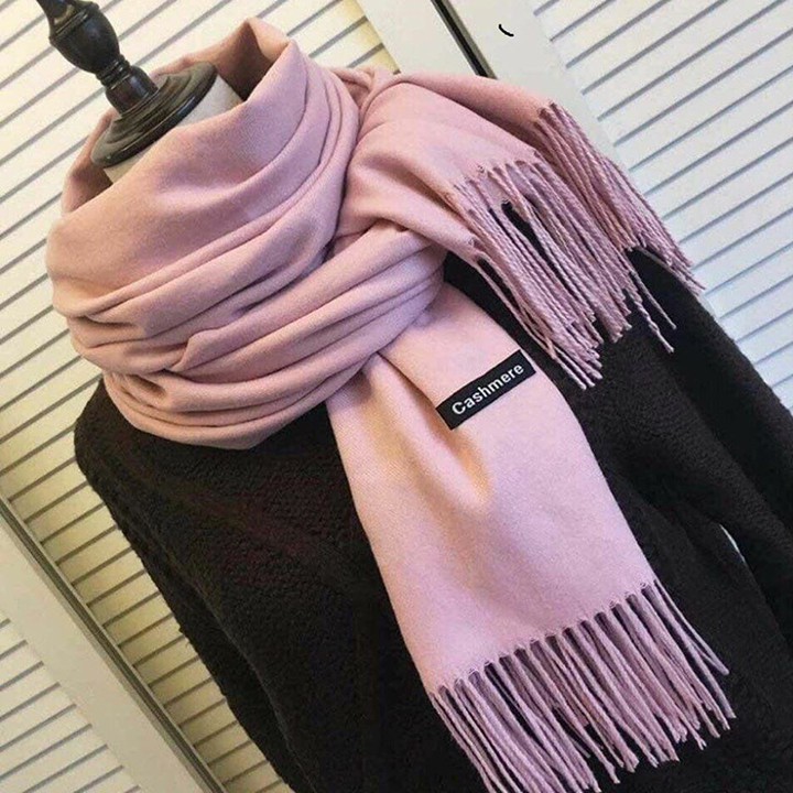Khăn Choàng Cổ Nam Nữ Unisex Chất Len Cashmere Cao Cấp Mềm Mịn, Khăn Len Quàng Cổ 70x200cm