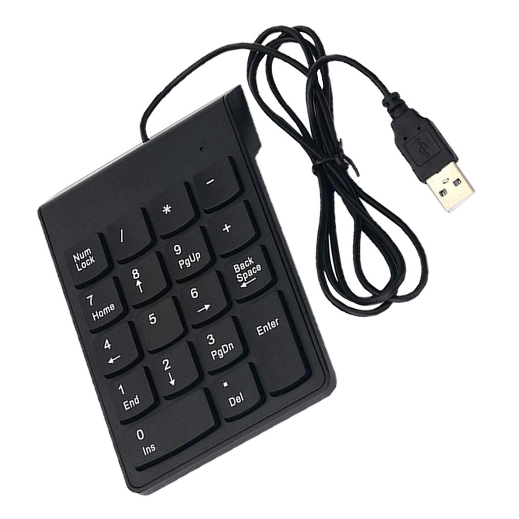 USB 18 Keys Num Pad Numeric Keypad Keyboard for Laptop Notebook