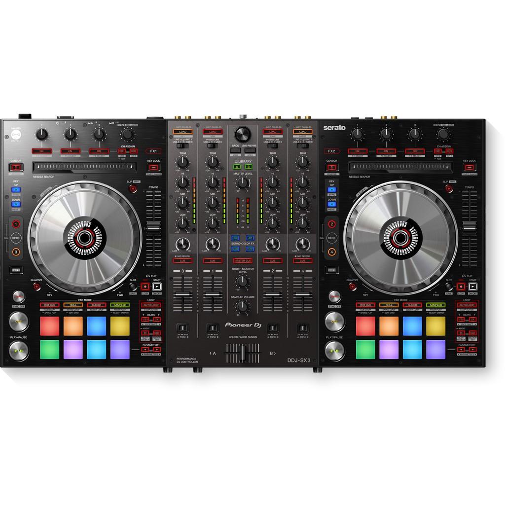 Bàn DJ Controller DDJ-SX3 (Pioneer DJ) sử dụng Serato DJ - Hàng Chính Hãng