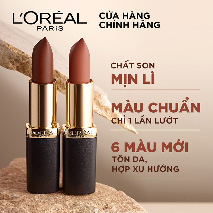 Son Lì Mịn Môi L'Oreal Color Riche Matte Extension (3.7g)