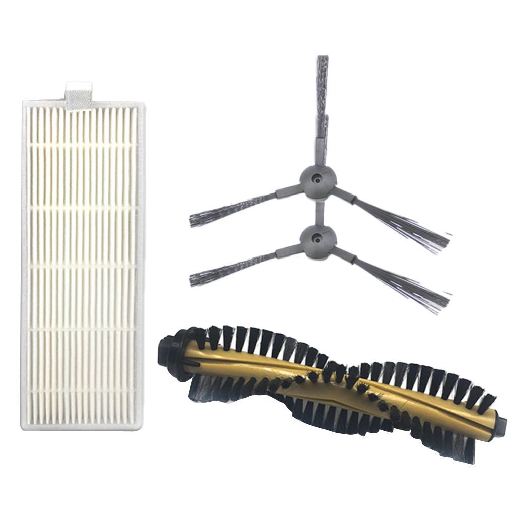 Replacement Side Brush Filter Main Brush Kit for ILIFE A4 Vacuum Cleaner
