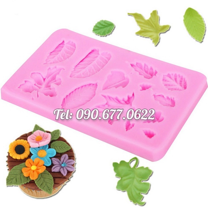 Khuôn silicone làm rau câu 13 chiếc lá - Mã số 1058