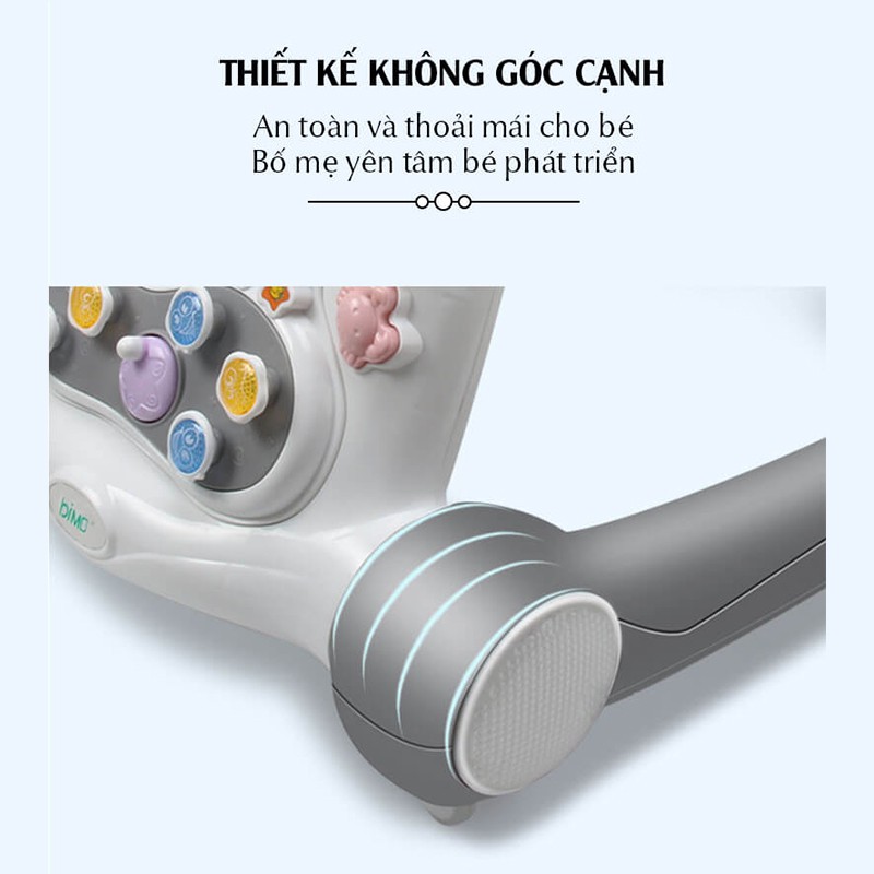 Xe tập đi Chilux Walk G, thiết kế không góc cạnh, gấp gọn dễ dàng, đạt chuẩn châu âu, có bàn đồ chơi phát nhạc