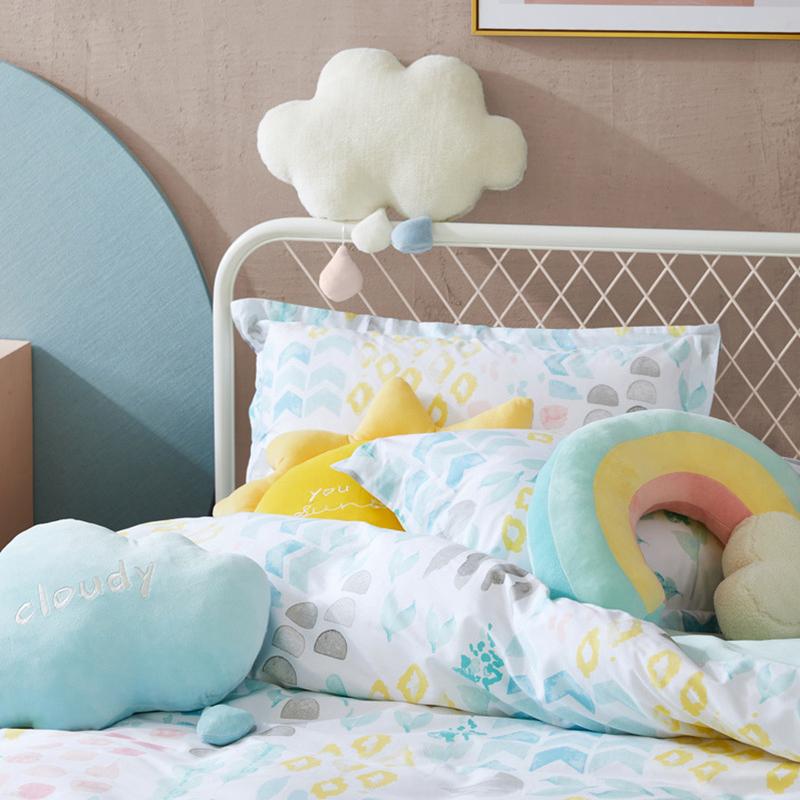 Mềm Mại Búp Bê Nhồi Bông Sang Trọng Cầu Vồng Mây Trời Đồ Chơi Trang Trí Nhà Cầu Vồng Cloud Đệm Dễ Thương Sáng Tạo Thời Tiết Ném Gối Đồ Chơi Trẻ Em quà Tặng
