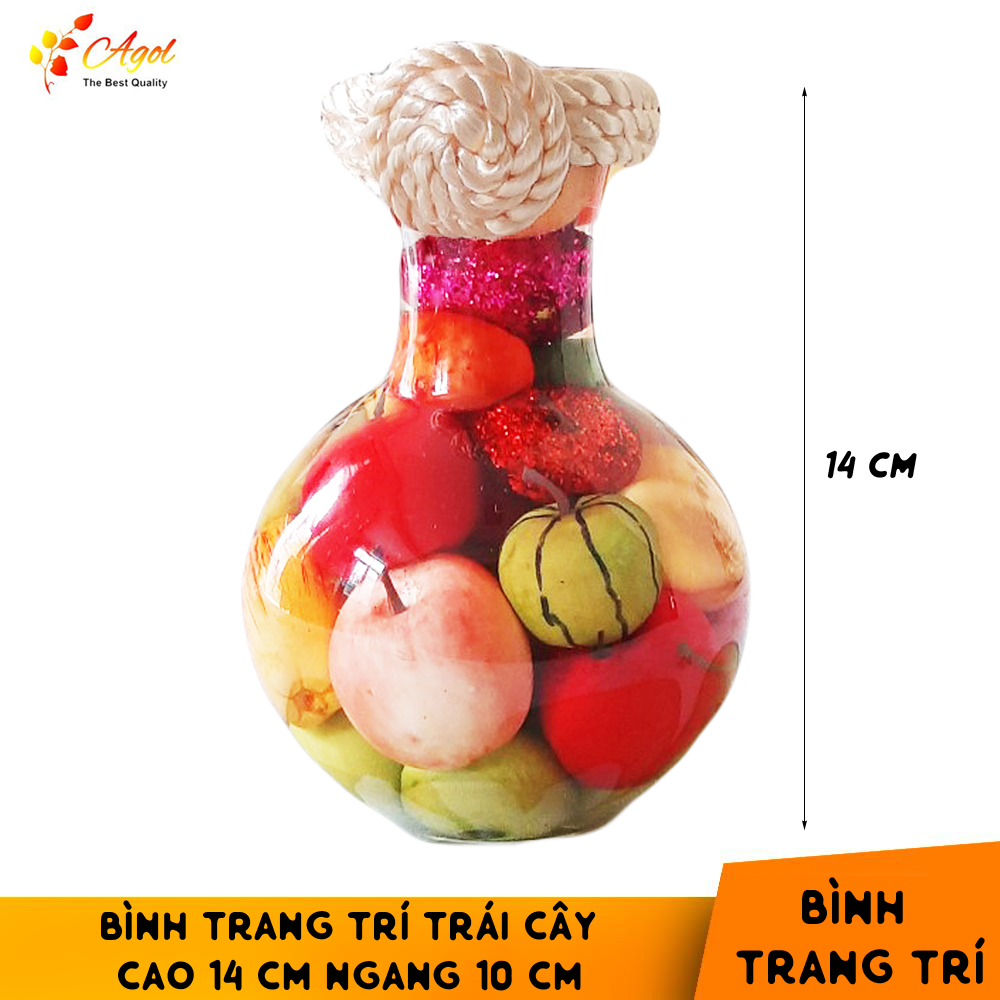 Bình trang trí trái cây (cao 14cm * ngang 10 cm)