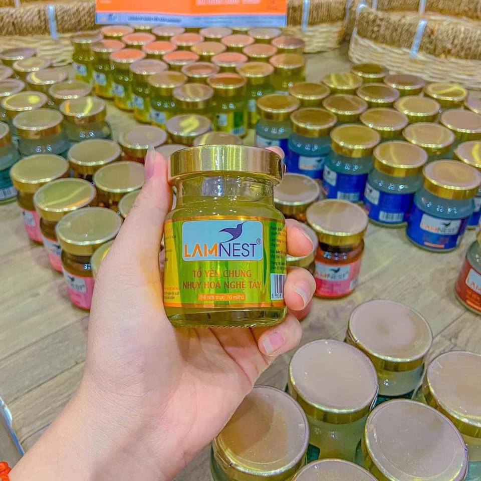 Thùng 60 hủ yến chưng NHỤY HOA NGHỆ TÂY bổ dưỡng 28% yến ĐẬM ĐẶC - Lamnest