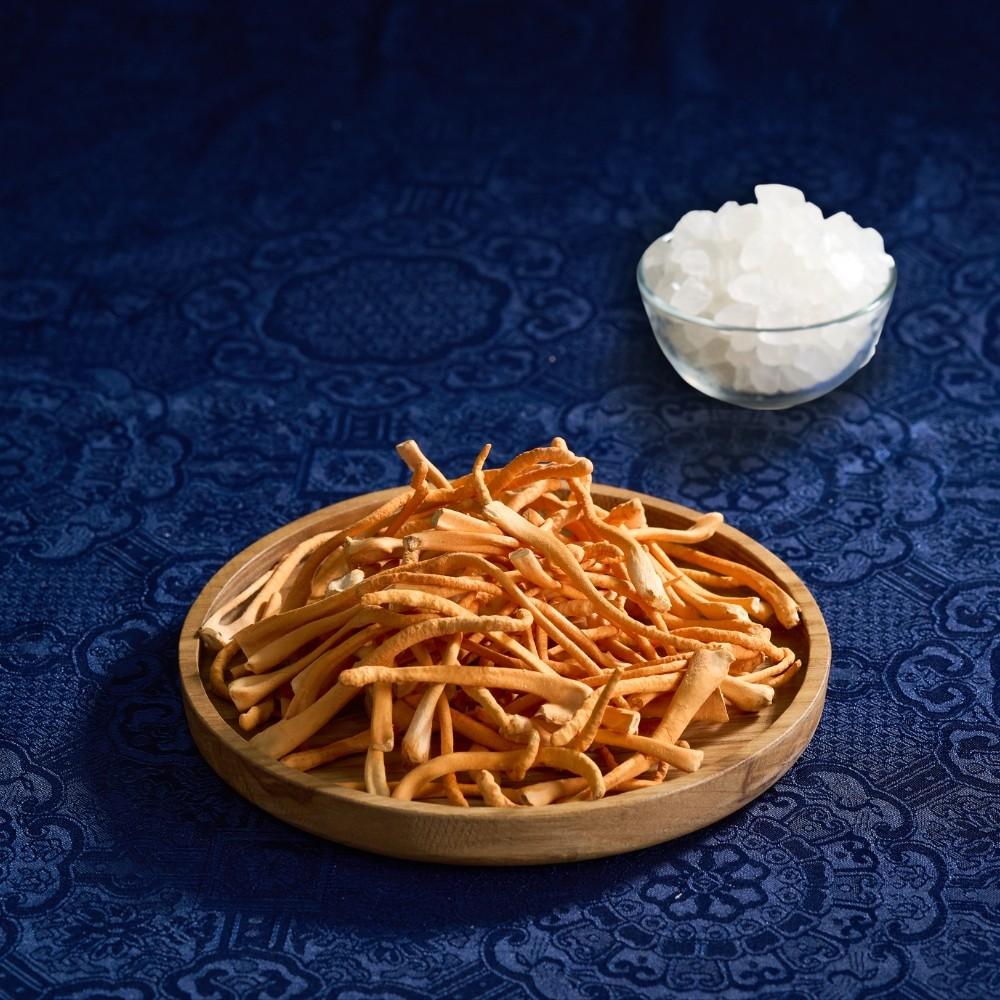 Set Quà Tặng Sức Khỏe Vạn Niên Cát Tường Hoàng Kim (100g Yến Tinh Chế 1 và ĐTHT) Quà Mừng Thọ, Bồi Bổ Sức Khỏe Người Già