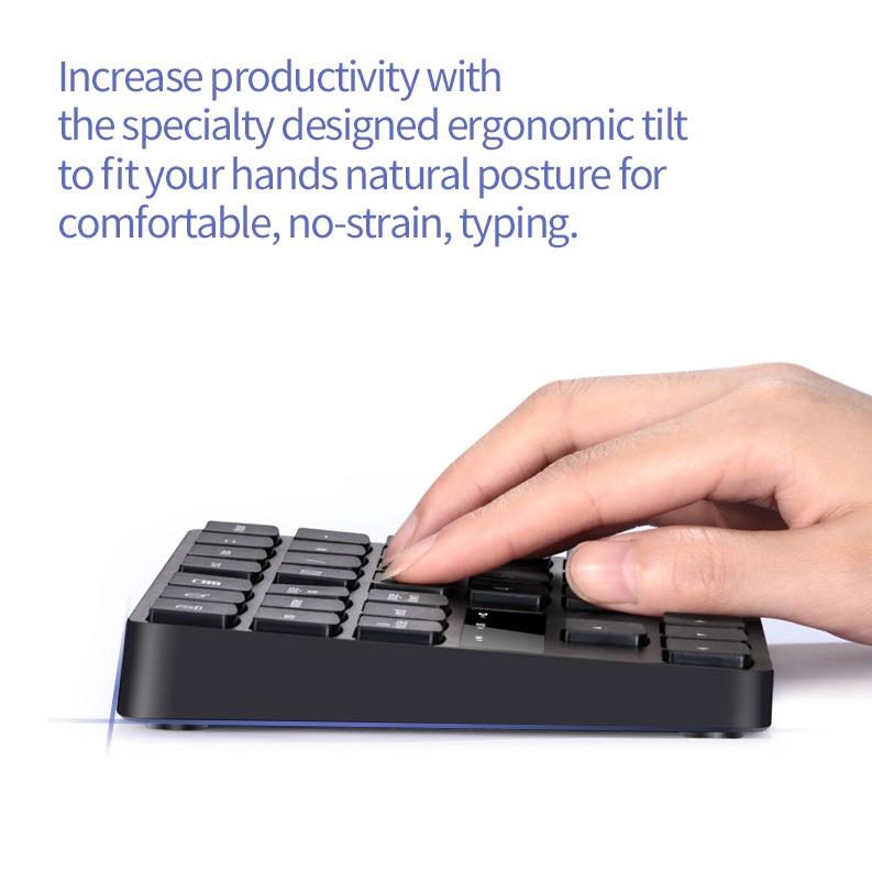 2.4g Wireless Keyboard Charging 35-key Multimedia Black Keypad