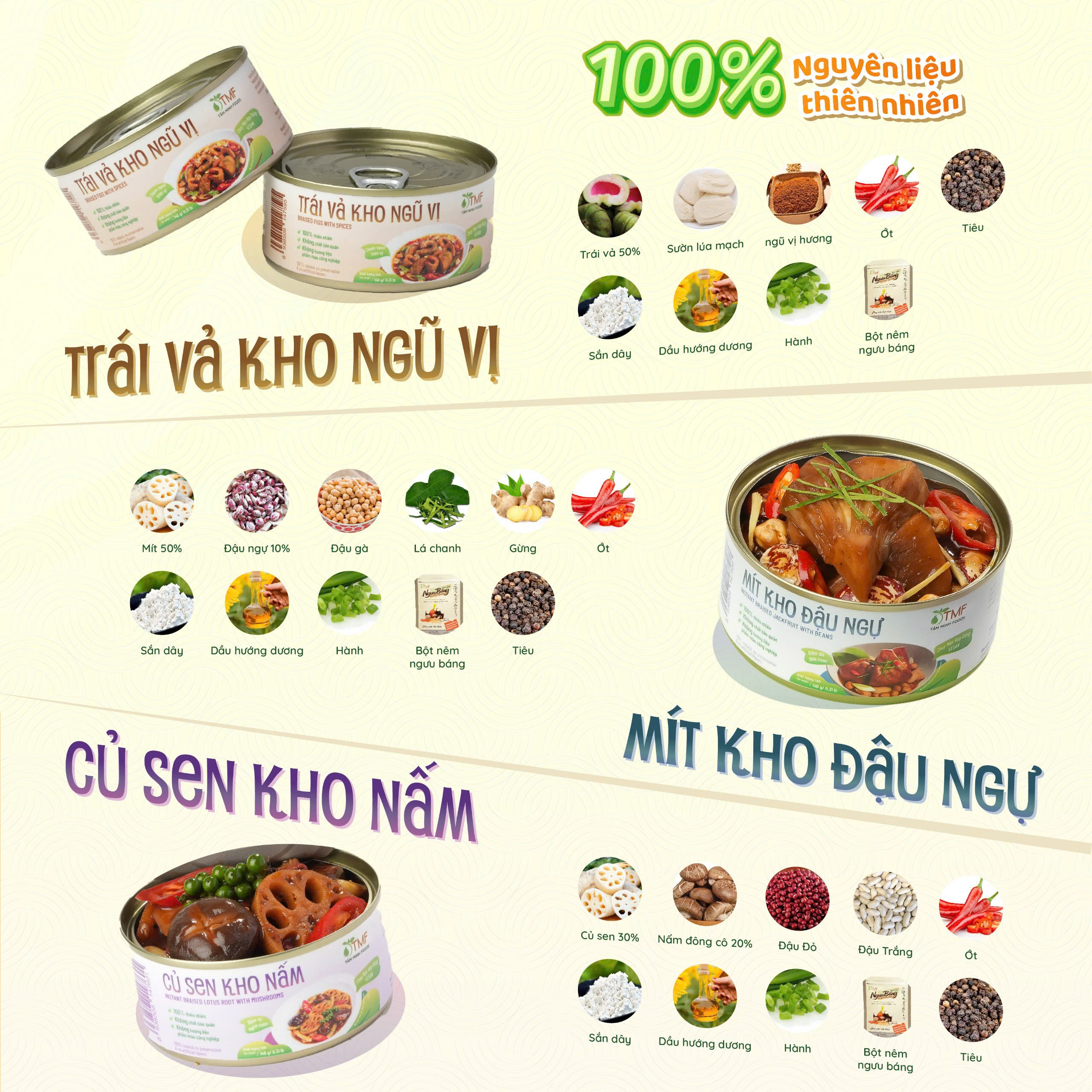 Mít kho đậu ngự 140g Tâm Minh Foods