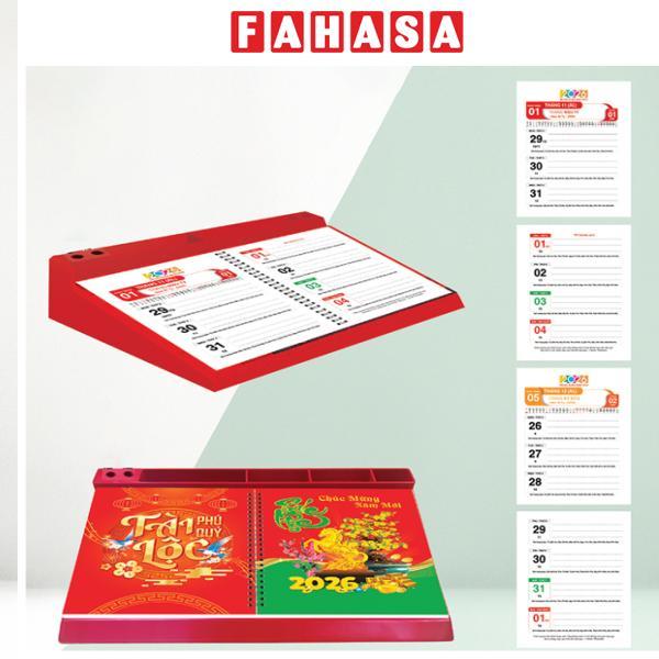 Lịch Bàn Đế Nhựa 2026 - Tài Lọc Phú Quý