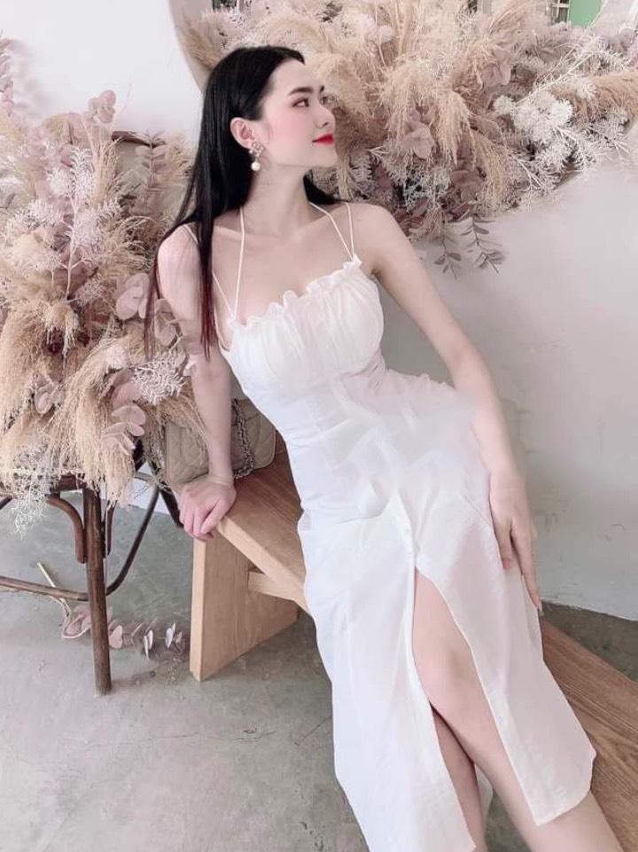 ĐẦM 2 DÂY NHÚN NGỰC KẾT NÚT 9760
