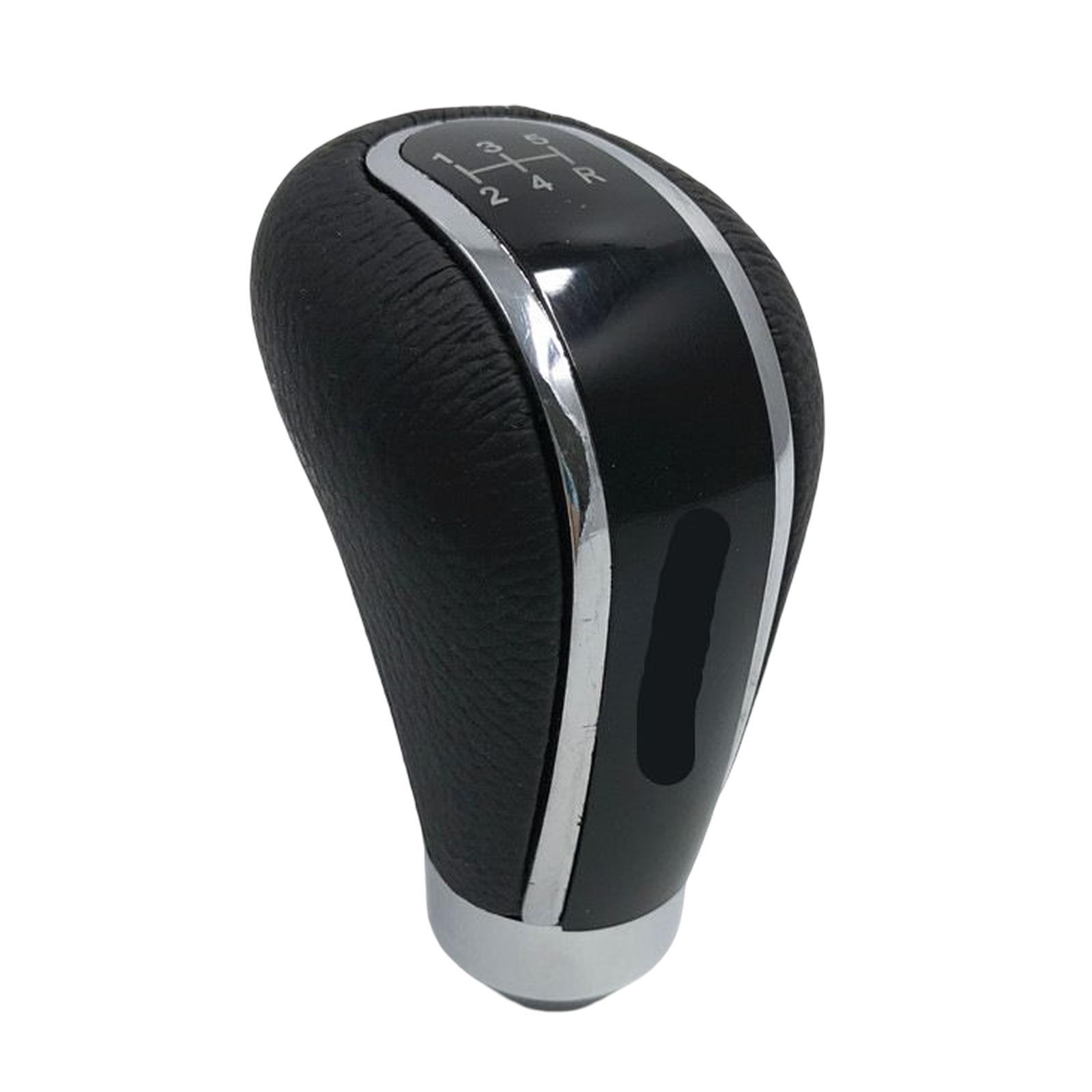 5 Speed Manual Gear Knob Accessories PU Leather Lever er Head Fit for Cars