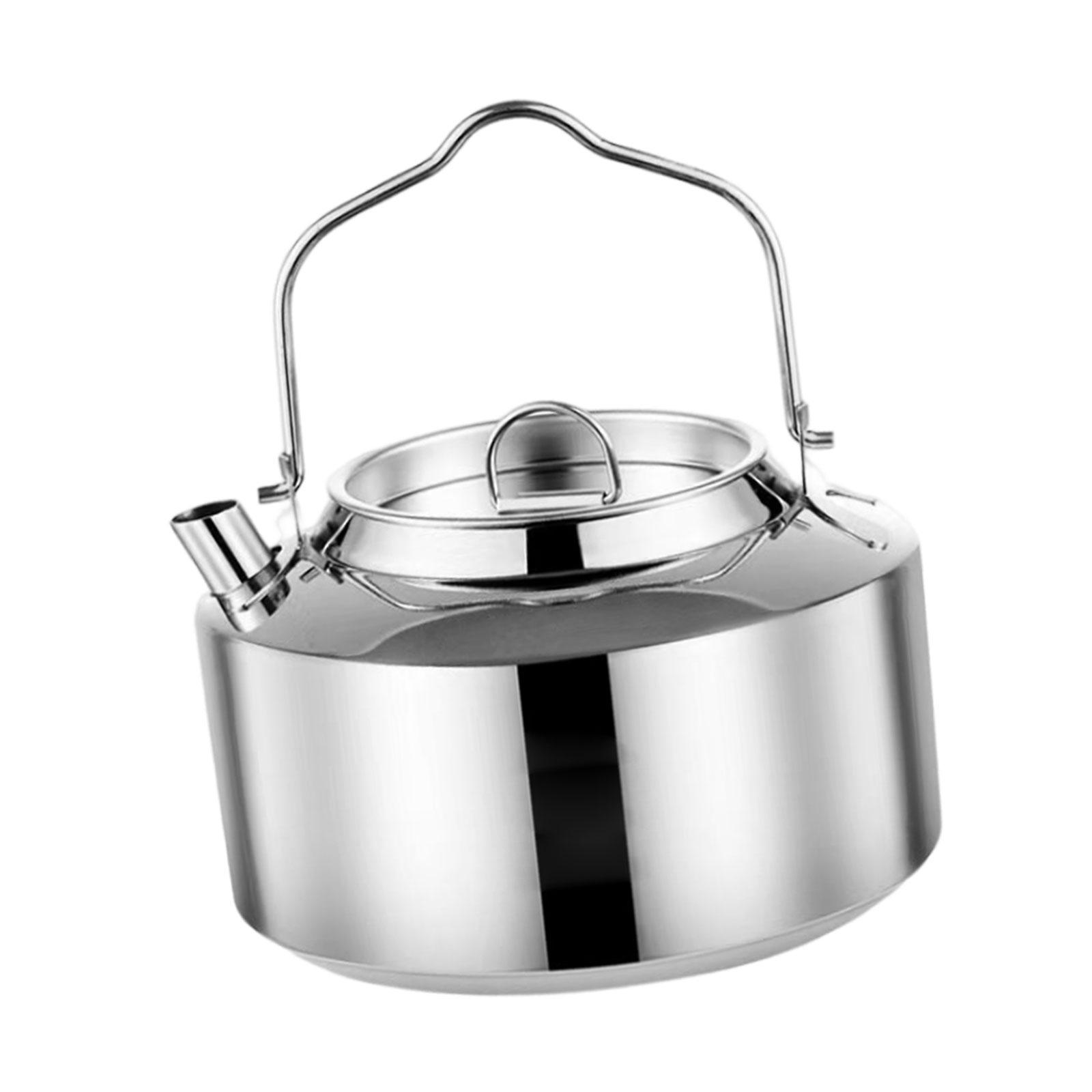 Tea Kettle Coffee Pot Stainless Steel Camping Kettle for Camping Accessories