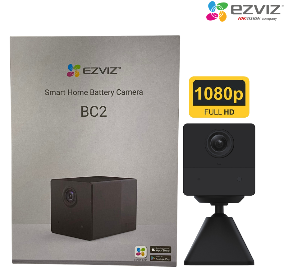 Camera Wifi 2MP trong nhà tích hợp pin sạc EZVIZ BC2 hàng chính hãng