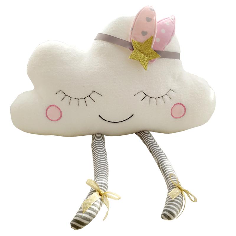 Bé Trang Trí Phòng Trẻ Em Nhồi Bông Cloud Đệm Gối Ngủ Em Bé Búp Bê Sang Trọng Đồ Chơi Gối Teepee Đệm