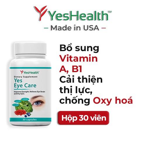 Viên uống bổ mắt Yeshealth Yes Eye Care hỗ trợ bổ sung dưỡng chất làm giảm mỏi mắt khô mắt giúp cải thiện thị lực