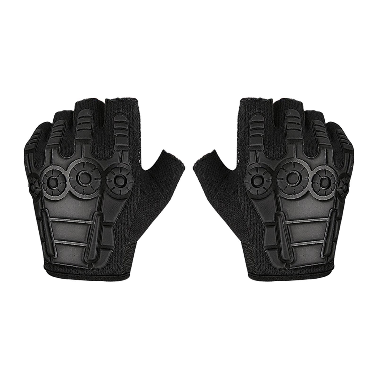 Half Finger Gloves Gym Gloves Shockproof Mittens Anti Slip Fingerless Gloves