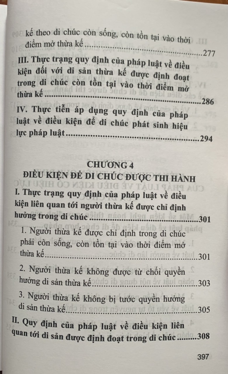 Di Chúc và Điều Kiện Có Hiệu Lực Của Di Chúc