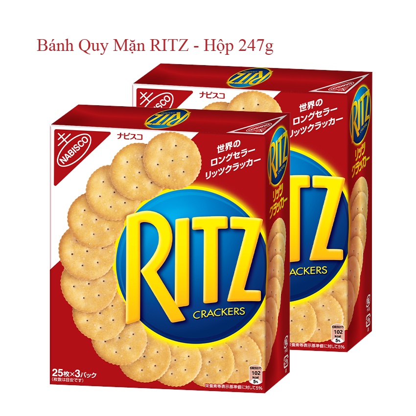 Combo 2 hộp Bánh Quy Mặn Ritz 247g