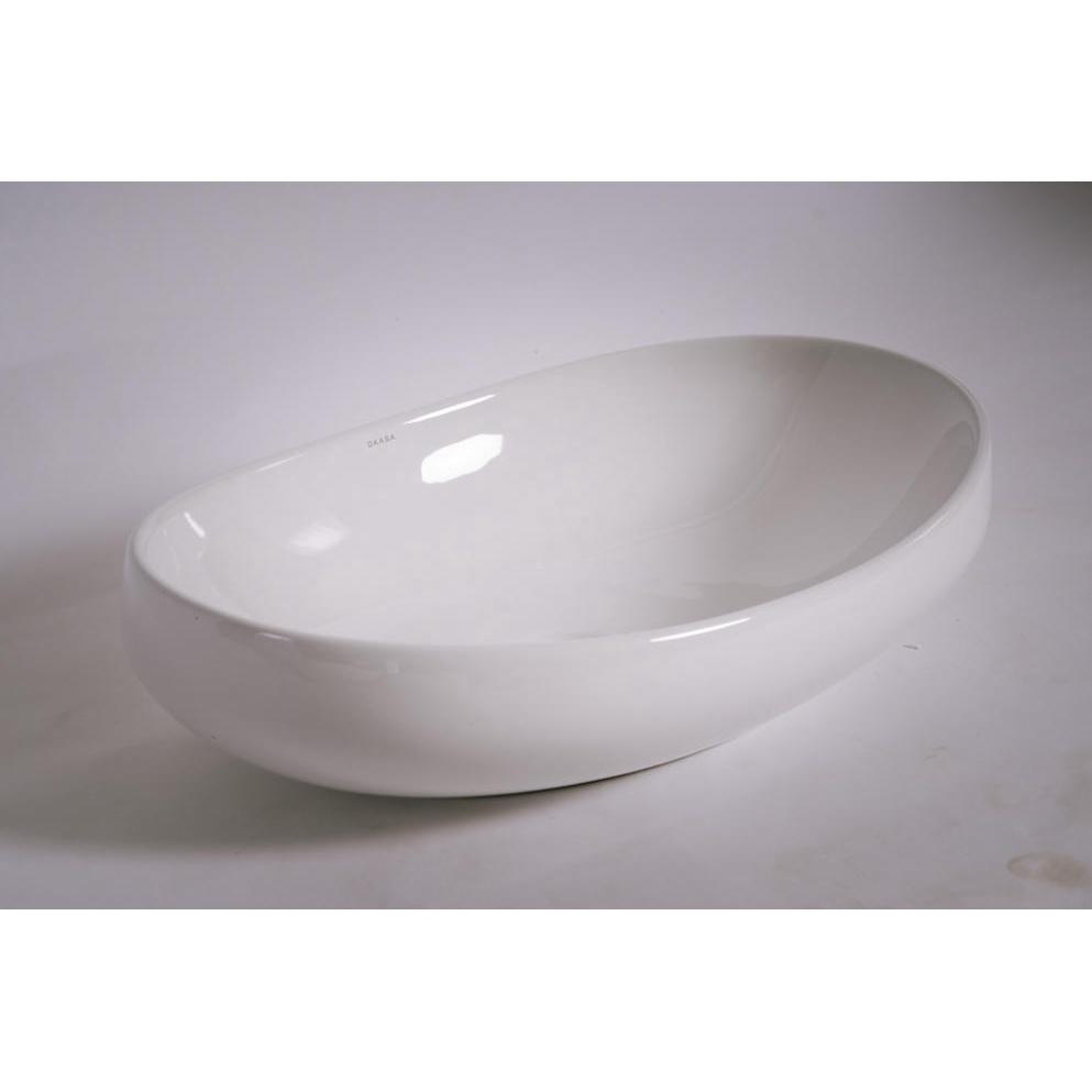 CHẬU RỬA MẶT ĐẶT TRÊN BÀN ELIP OKASA A120